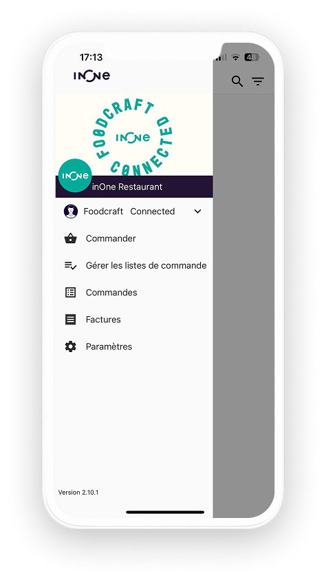 Application de commande inOne