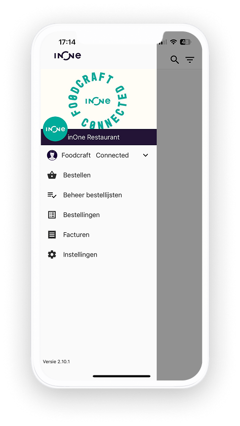 Bestel app van inOne